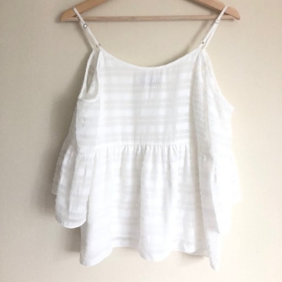 1. State Game On Textured Off Shoulder Top Sz XS - Picture 4 of 8